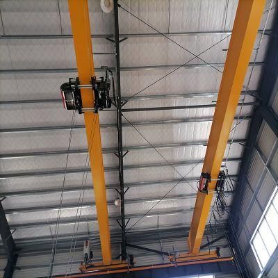 Dy Workshop Hoist Double Beam 100ton Overhead Bridge Crane