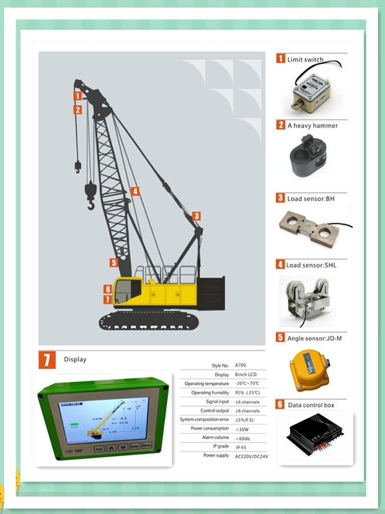 Cost-Effective Special Crane Load Moment Indicator 7inch Touch Screen