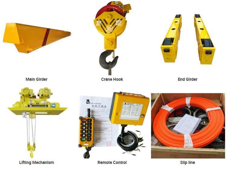 Single Girder Remote Control Electric Overhead Traveling Charging Crane