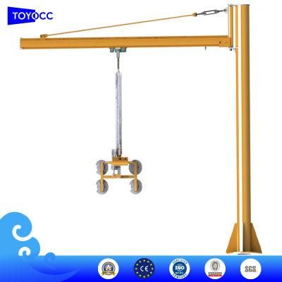 Cantilever Crane Vacuum Glass Lifter for Insulating Glass Hollow Glass Double Glazing Loading