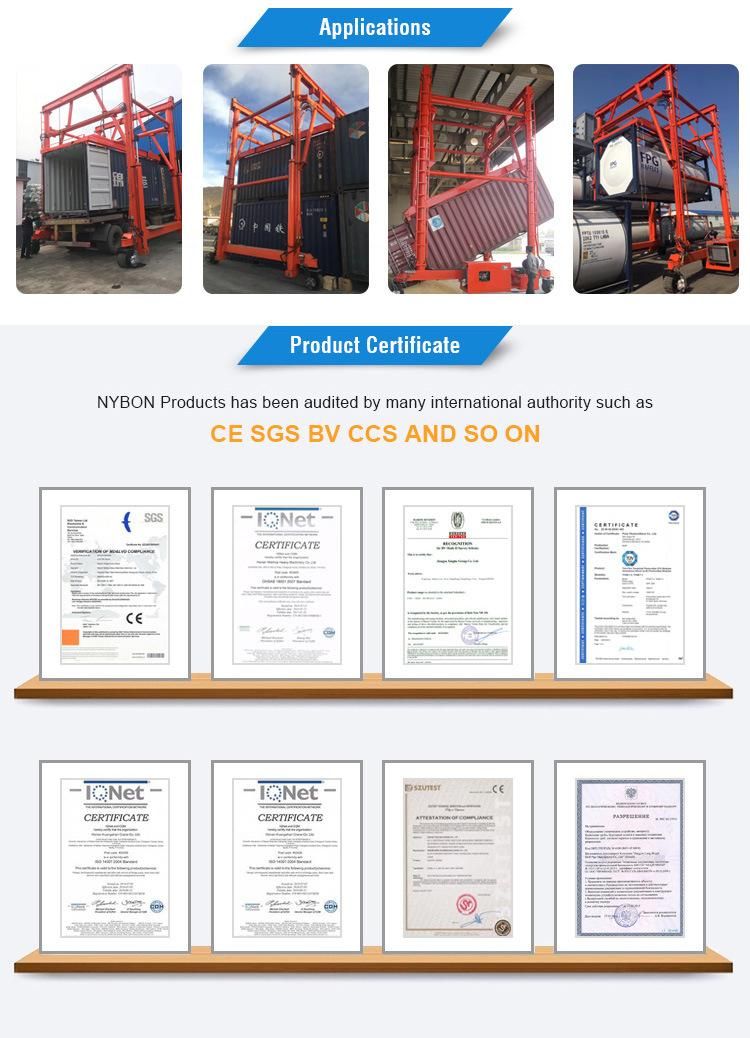 Container Loading and Unloading Mobile Container Crane Price for Warehouse