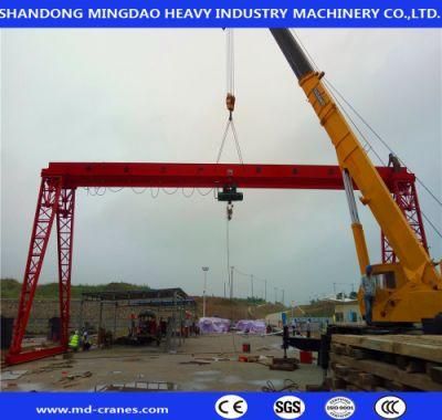 Attractive Design 10t Single Girder Gantry Crane with Electric Hoist