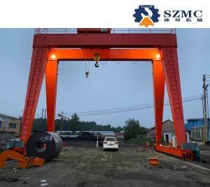 Heavy Duty Double Girder Hook Gantry Crane with 50/10 Ton Capacity
