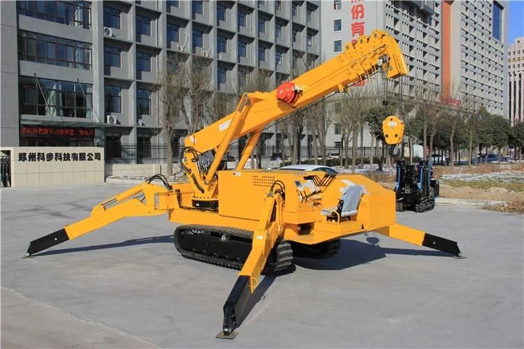Kb1.0 Mini Crawler Spider Cranes with 1ton Capacity for Airport
