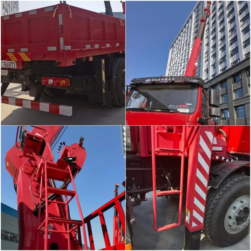 Customized 6*4 Shacman Crane Truck 20ton Telescoping Hydraulic Lifting Mounted Straight folding Boom