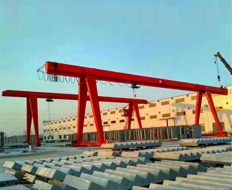 Abroad 6ton Steel Rails Gantry Crane with Design Drawings