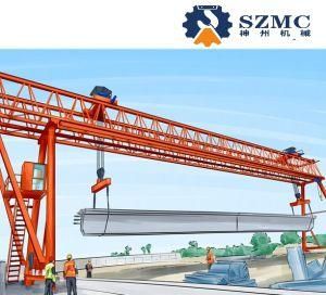 50ton Large Load Capacity Double Girder Gantry Crane with Truss Beam for Construction