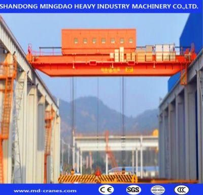 Mobile QC Electromagnet 10t Double Girder Bridge Crane