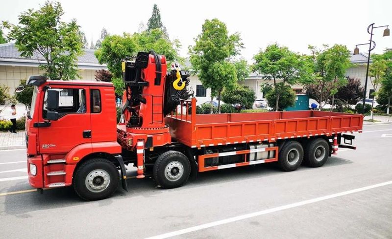 Shacman 8X4 Truck Mounted Crane 25tons Kunckle Boom Palfinger Crane