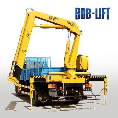 High Quality 6ton Hydraulic Mini Knuckle Boom Marine Crane for Sale