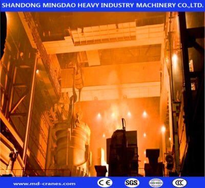 Steel Factory Used Metullurgy Casting Heat Proof 5t 10t 15t 20t Double Girder Overhead Crane