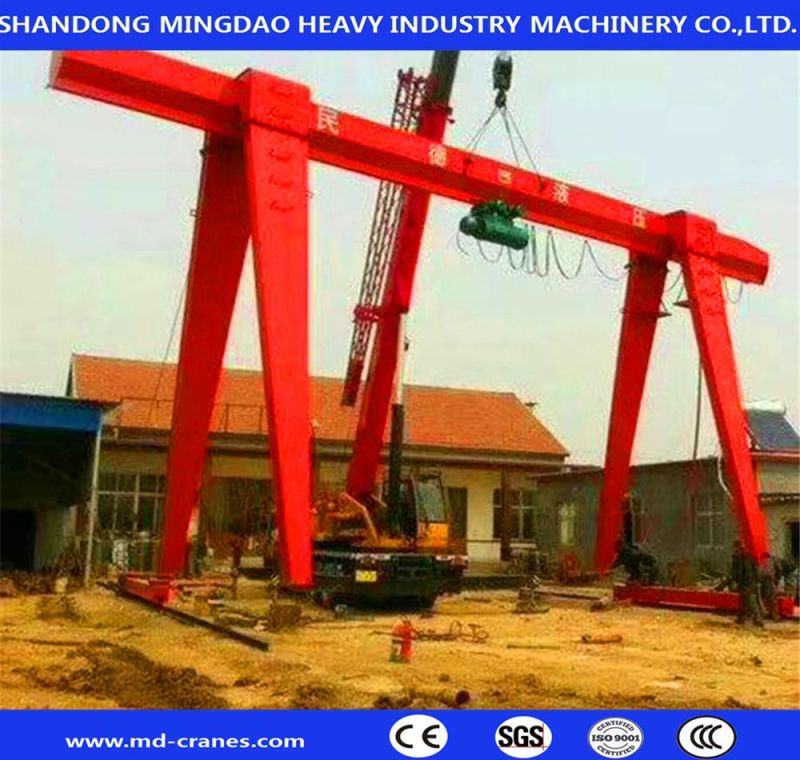 China Manufactourer 10t 20t Single Girder Gantry Crane with Elctric Hoist Factory Direct