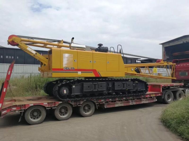 75 Tons Hydraulic Crawler Crane Xgc75 with Lattice Boom