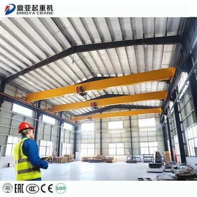 Dy Customized 12ton 16ton 20ton 30ton A5 Double Girder Eot Warehouse Crane Prefab Warehouse Industrial Crane Price