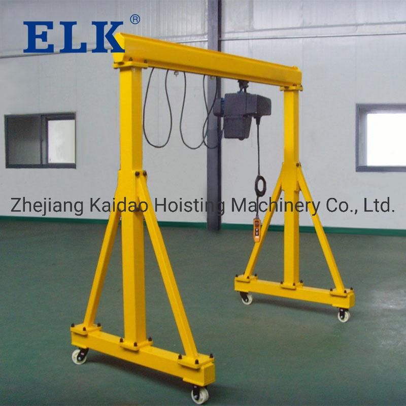 Elk Indoor and Outdoor 0.5-5 Ton Single Girder Gantry Crane