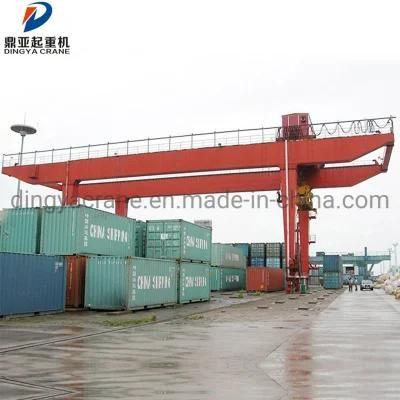 Dy High Quality 10 20 30 40 50 Ton Double Girder Gantry Crane Winch with Hoist for Sale