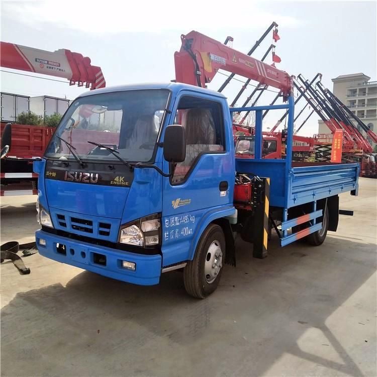 Isuzu Nqr 700p 4*2 191HP Mini Truck Mounted Crane