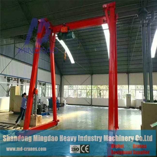 SL Type Manual Type Single Girder Gantry Crane Pushed by Hand Mini Crane