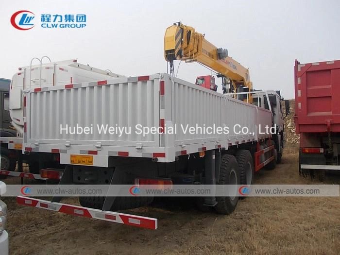 Customized 6*4 HOWO Truck with 8t Straight Telescopic Arm Crane 8 Tons Stiff Boom Crane Truck