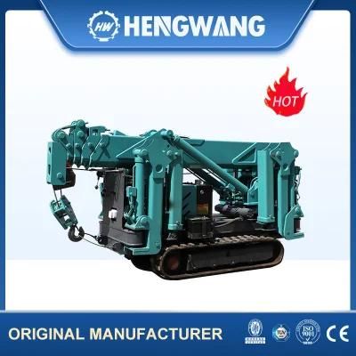 Telescopic Booms Portable Mobile Electric Hydraulic Clawer Spider Crane