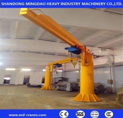 Fixed Column Slewing Manual Rotate 2ton Lifting Jib Crane