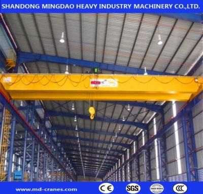 Optional Color 10ton Double Girder Overhead Crane for Warehouse