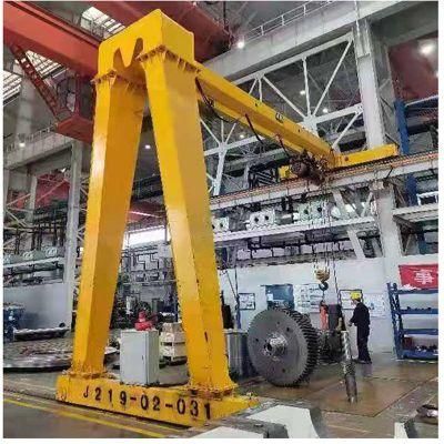Dy High Quality 5ton 10ton 15ton with Electric Hoist Semi Gantry Crane