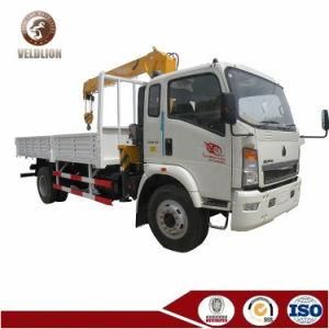 HOWO 4X2 Boom Truck Crane Manipulator Loading Capacity 4 Ton 5 Ton Unic 3ton Truck Mounted Crane Price