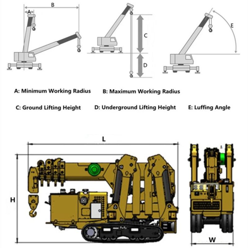 3ton Mini Crawler Spider Crane for Sale