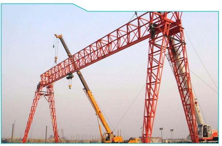 Electric Single Girder 10ton Remote Control Truss Gantry Crane