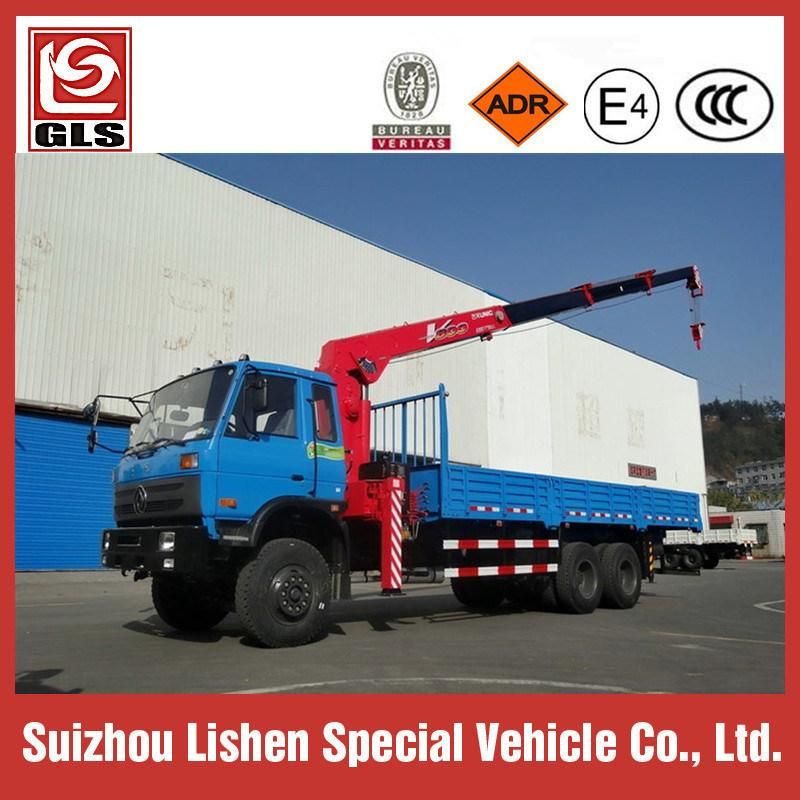 Dongfeng 6X4 Lorry Loadingturck Mounted with 12t Crane Truck