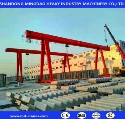 ISO Box Type Mh 10t - 9m Single Girder Gantry Crane Installed Completed for Customers