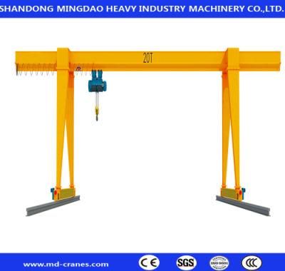 Mh 15 Ton 30 Ton Middle Size Gantry Crane with Electric Hoist Chain Hoist for Workshop