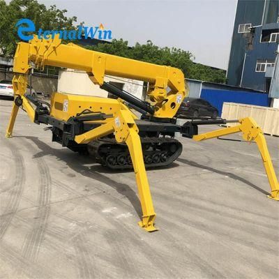 New 3ton Electric Mini Small Lifting Spider Crane for Sale