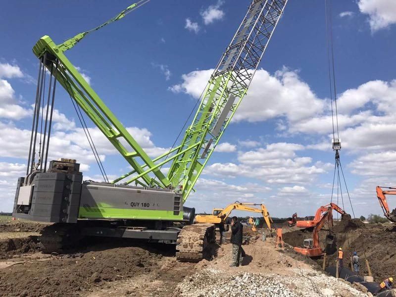 Zoomlion High Working Efficiency Lifiing Machinery 75ton Crawler Crane Zcc750V