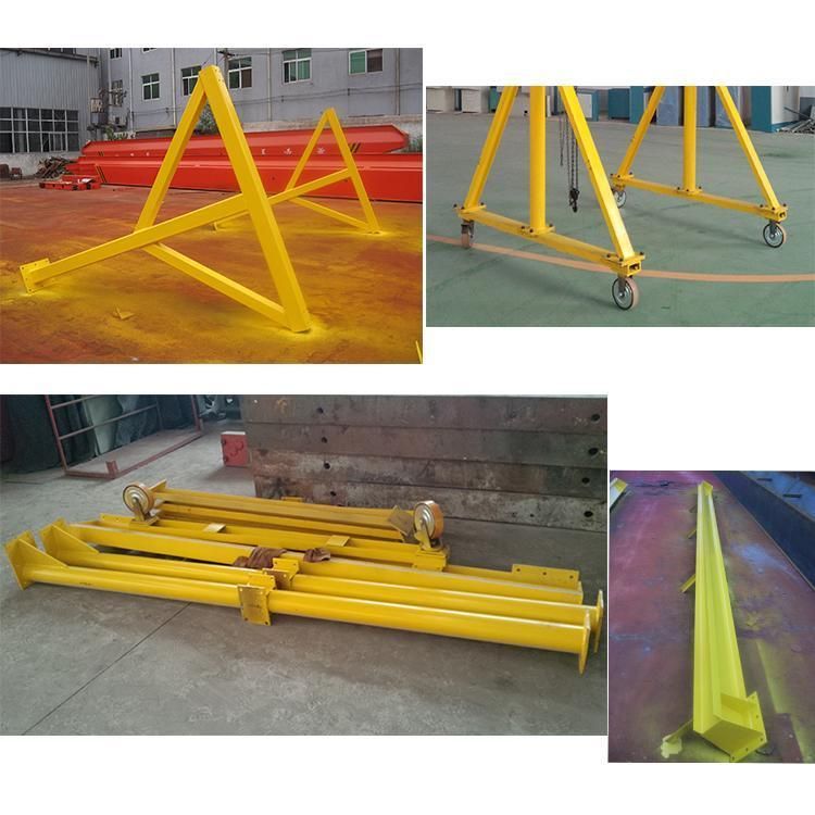 Mobile Portable Small Gantry Crane with Electric Chain Hoist