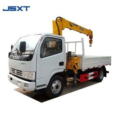 Dongfeng 4*2 Mini Straight Boom Arm Crane Truck New LHD Rhd