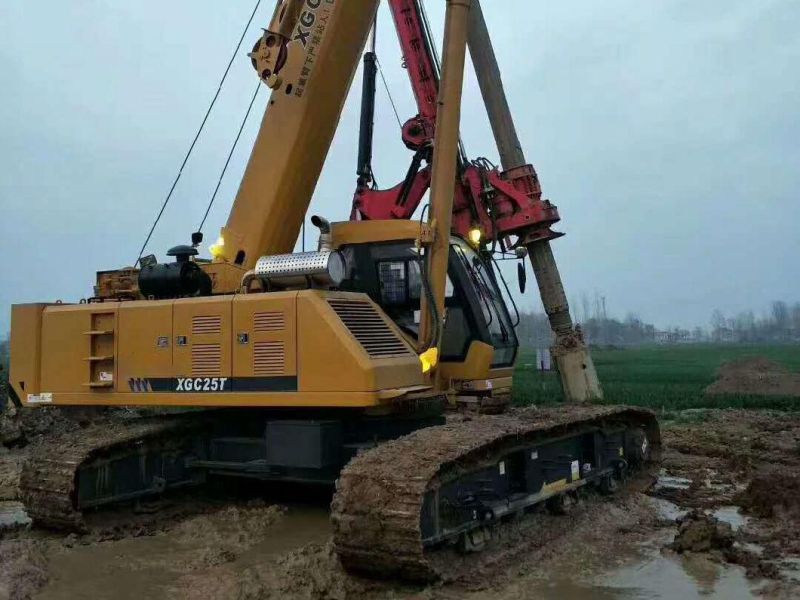 China 25 Ton Hydraulic Crawler Crane for Construction Xgc25t