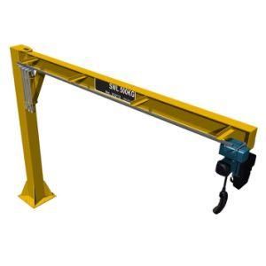 360 Degree Swivel Small Hoist Pillar/Column Mounted Cantilever Swing Arm Slewing Pedestal Boom Single Jib Crane