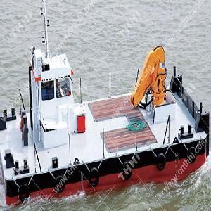 Knuckle Boom Hydraulic Marine Slewing Crane on Ship