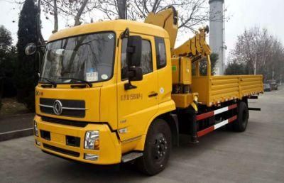 6t 7t 8t Dongfeng Foton HOWO Lifting Machinery Hydraulic Hois Ting Knuckle Ceane Truck Lorry Mounted Crane Truck Mounted Lifting Conveyor Truck