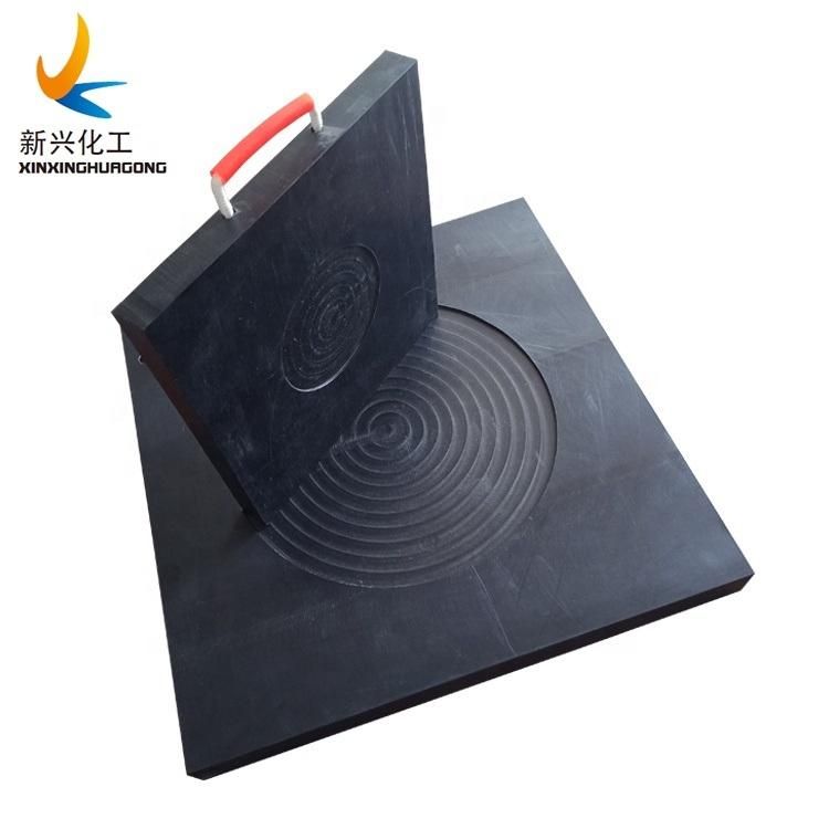 Polyethylene Anti Slip UHMWPE Crane Outrigger Jack Pad Stabilizer Pad Crane Mats