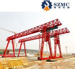 Hot Sale Single Girder Gantry Crane Mhe with Double Hoist Price
