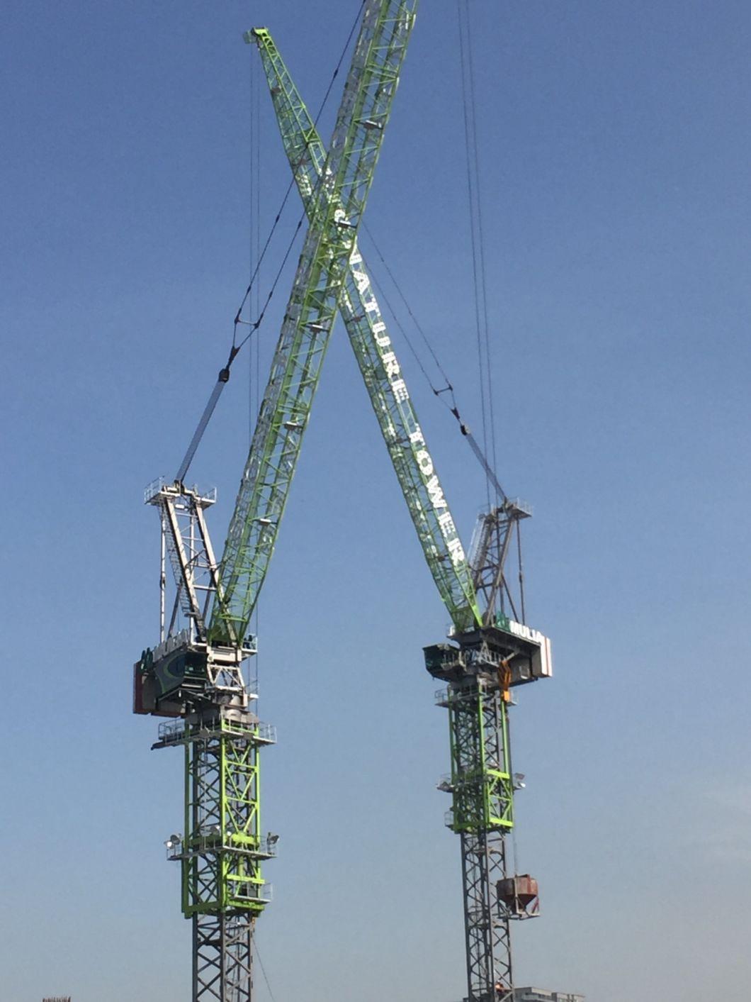 L500A-32u Zoomlion Construction Machinery Used Luffing Jib Tower Crane