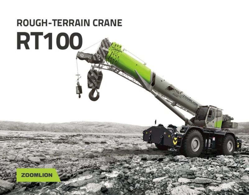Zoomlion 100ton Rough Terrain Crane Rt100 with Import Engine