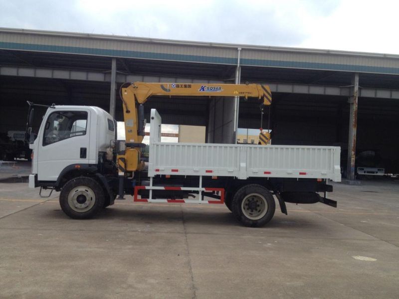 Sintruck Homan 6 Wheels 8tons Truck with Crane 3tons