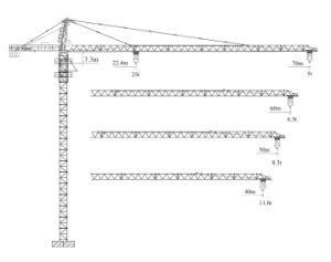 Tower Crane Qtz400 (7050-25) 25t Max Load