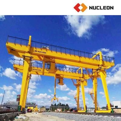 Nucleon Heavy Duty Outdoor Storage Yard 10 Ton Rail Mounted Gantry Crane for Scrap Handling