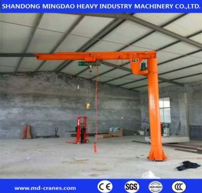 Fixed Column Slewing Manual Rotate 5ton Lifting Jib Crane