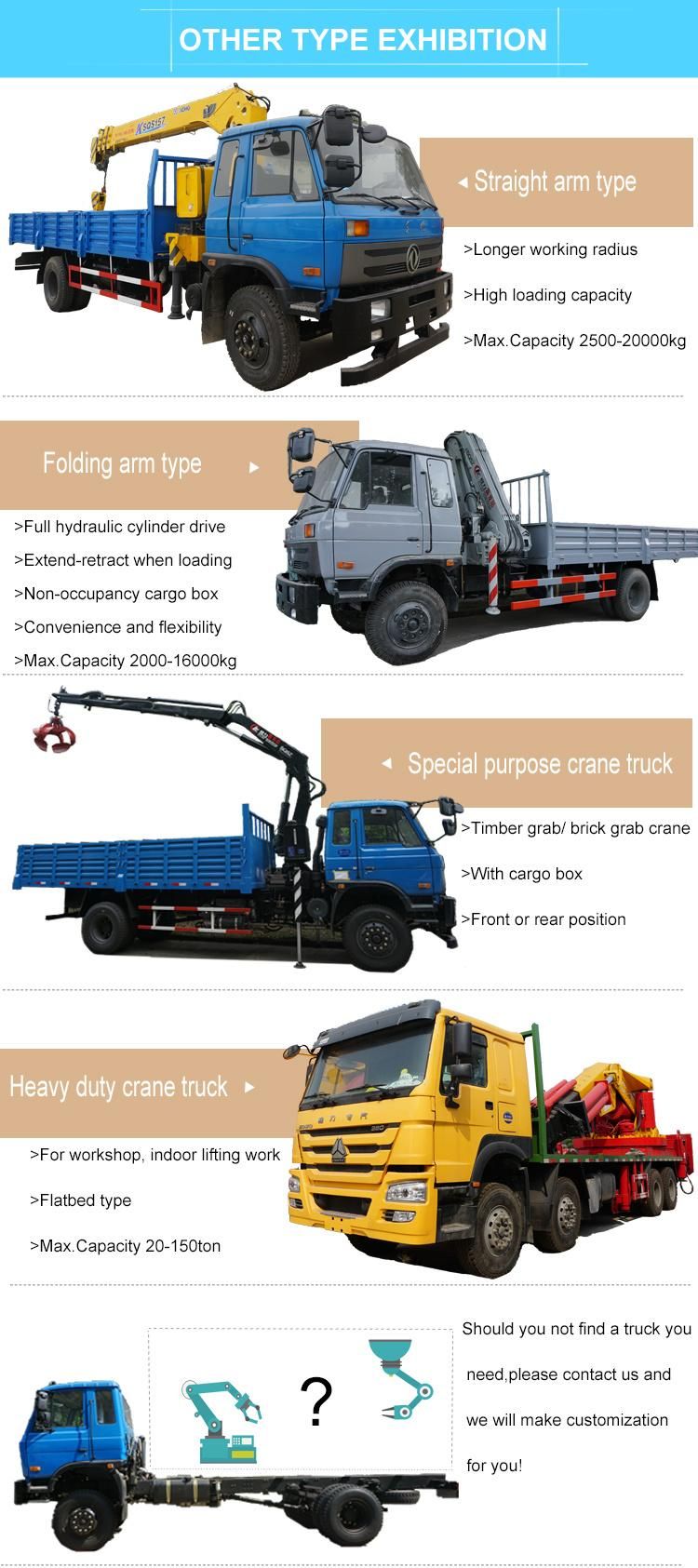 HOWO 371HP 150t Truck Mounted Crane